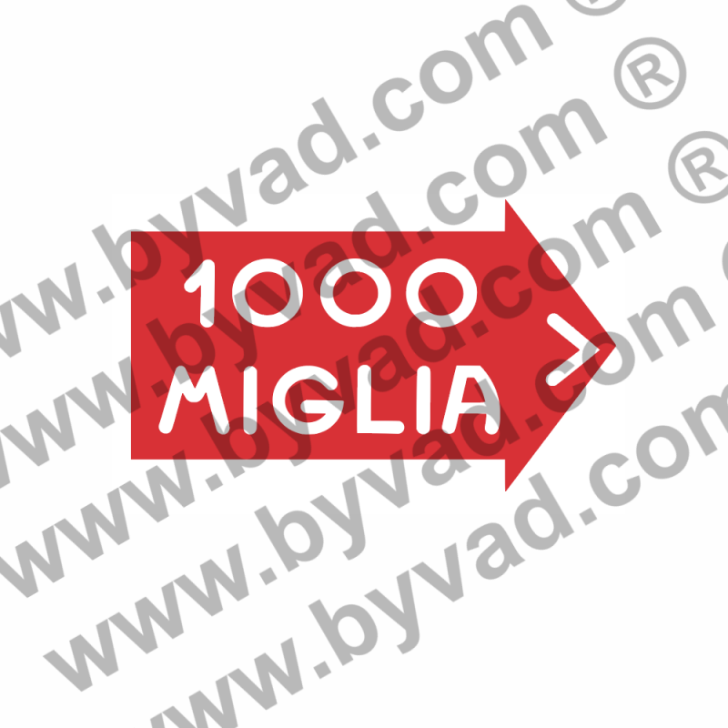 Autocollants 1000 MIGLIA