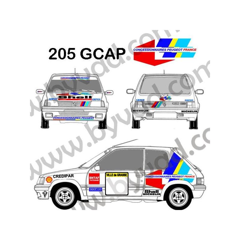 Kit déco Rallye 205 Groupe A