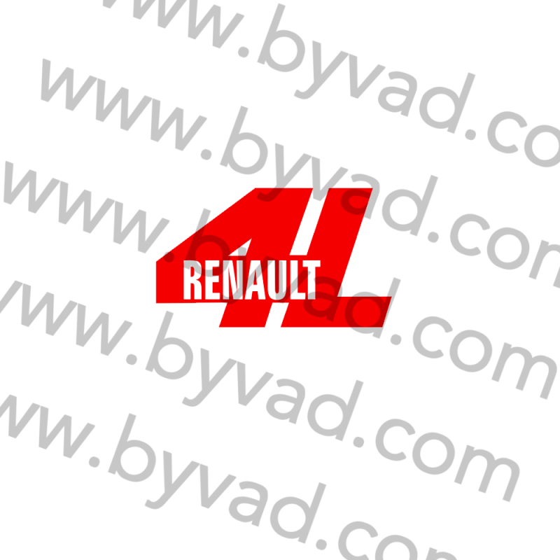 Stickers monogramme 4L