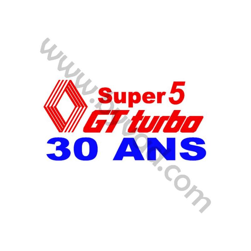 Stickers auto, GT turbo 30 ans