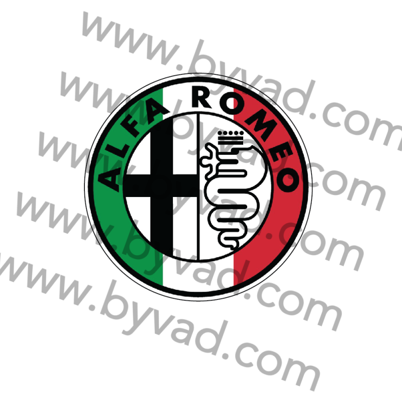Autocollant alfa roméo italia