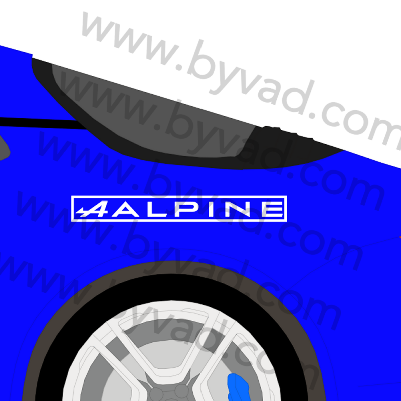 Autocollant alpine vintage