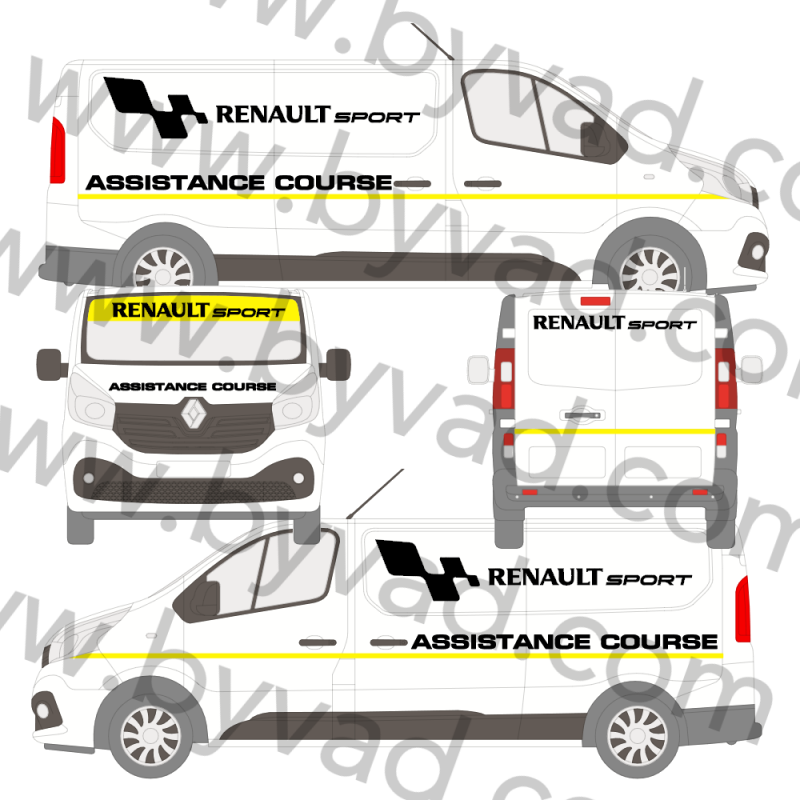 Kit déco assistance RENAULT SPORT utilitaire moyen