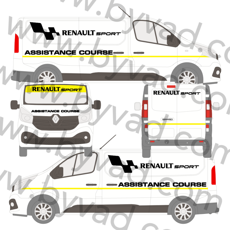 Stickers Audi : kit bandes latérales de taille moyenne