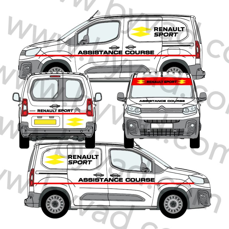 Kit déco assistance RENAULT SPORT RS16 petit utilitaire