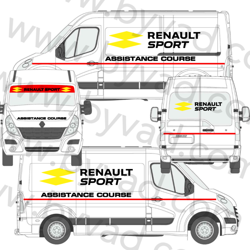 Kit déco assistance course Renault Sport RS16