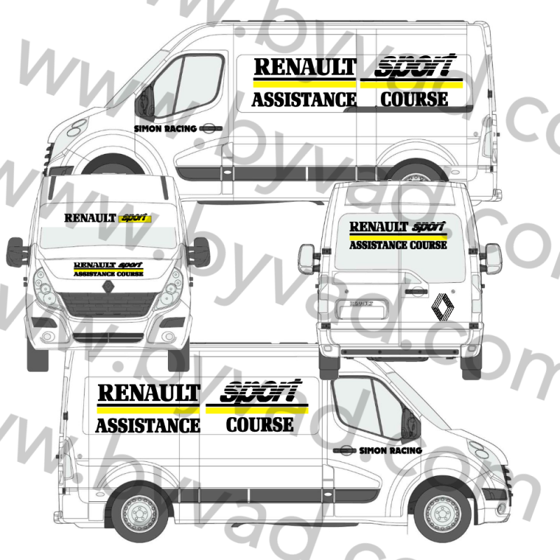Kit déco assistance Renault Sport Simon Racing