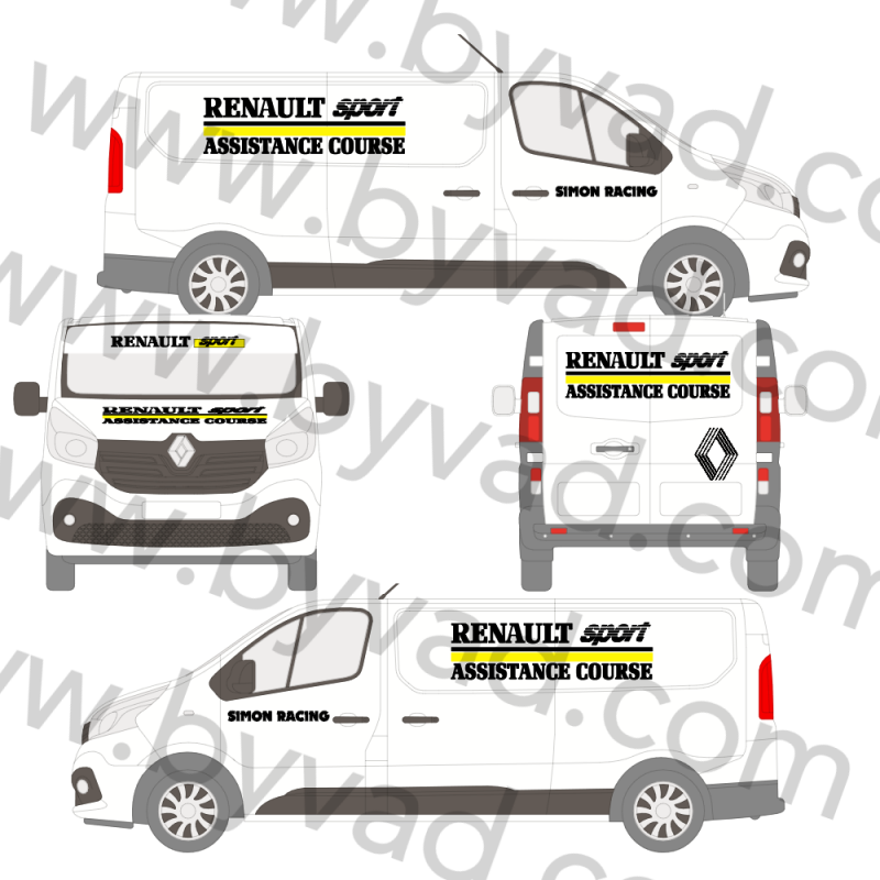 Kit déco assistance Renault Sport Simon Racing