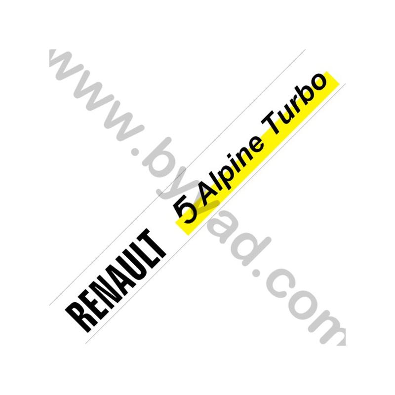 Bandeau pare soleil Renault 5 alpine