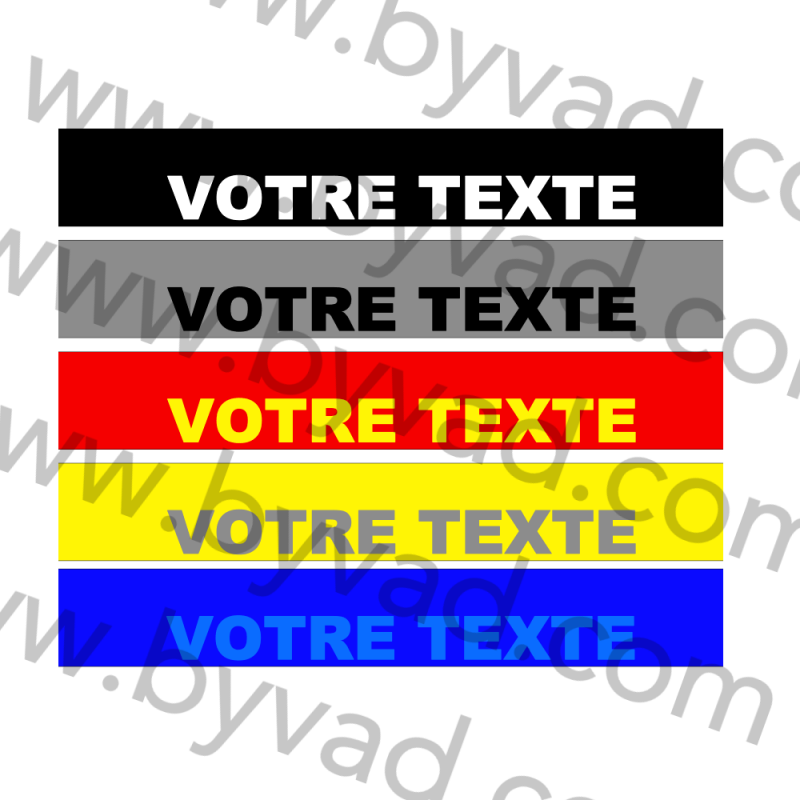Bandeau Pare Soleil à personnaliser