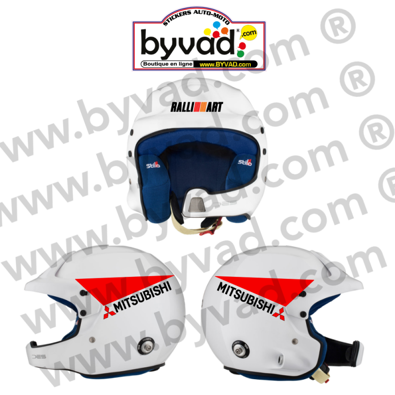 Kit déco casque Mitsubishi Ralliart