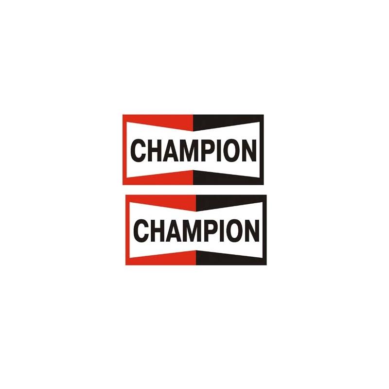 2 Stickers Champion