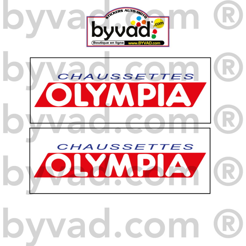 Sticker moto Chaussettes Olympia pour déco DAKAR