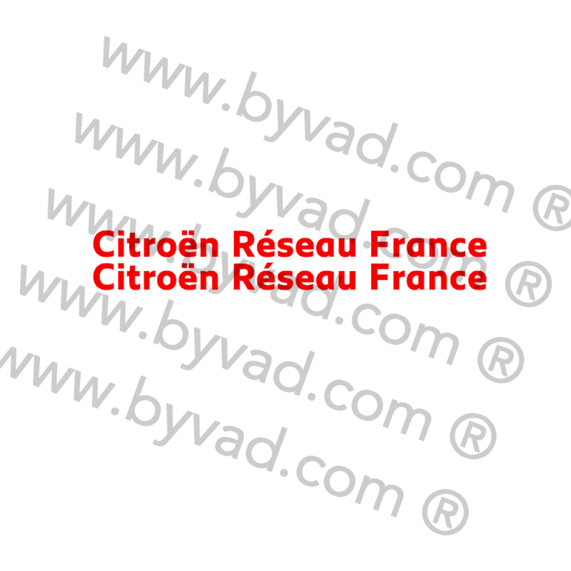 Deux autocollants Citroen Réseau France