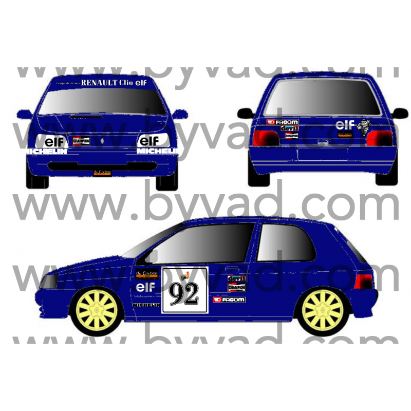 Kit déco Renault Clio COUPE