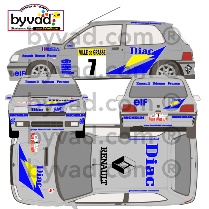 Déco Clio Diac Grasse Alpin 93