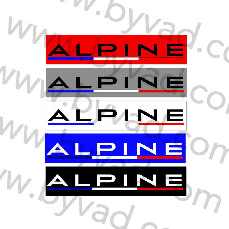 Cache plaque immatriculation ALPINE