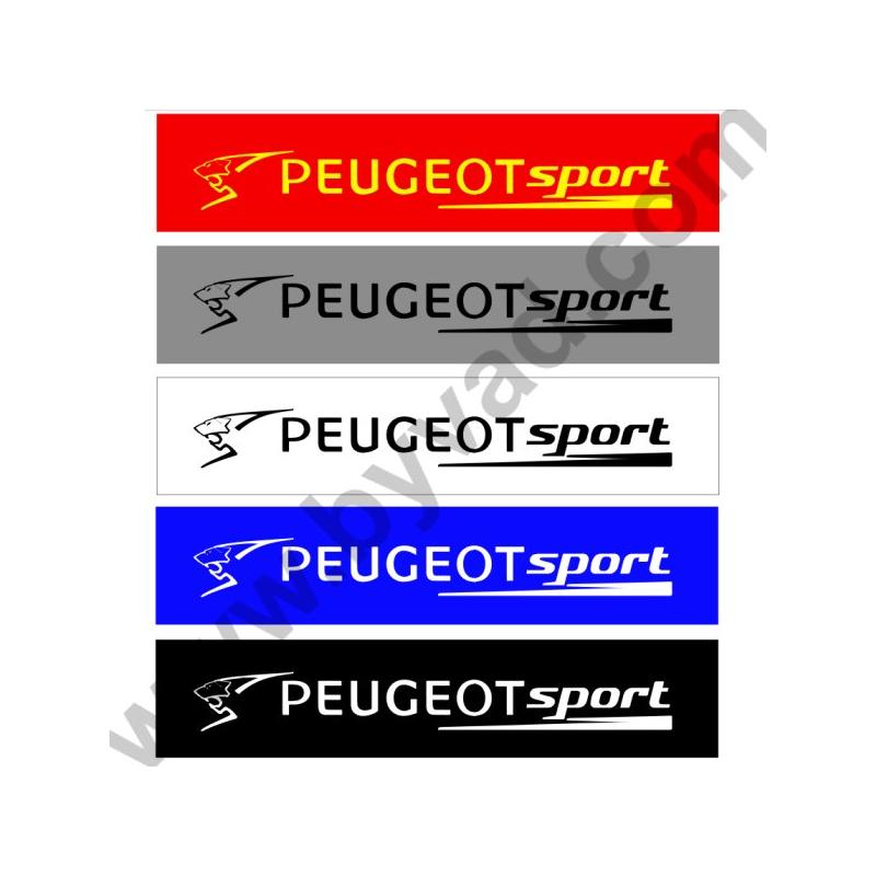 Cache plaque Peugeot Sport Noir Version PVC expansé - STICK AUTO