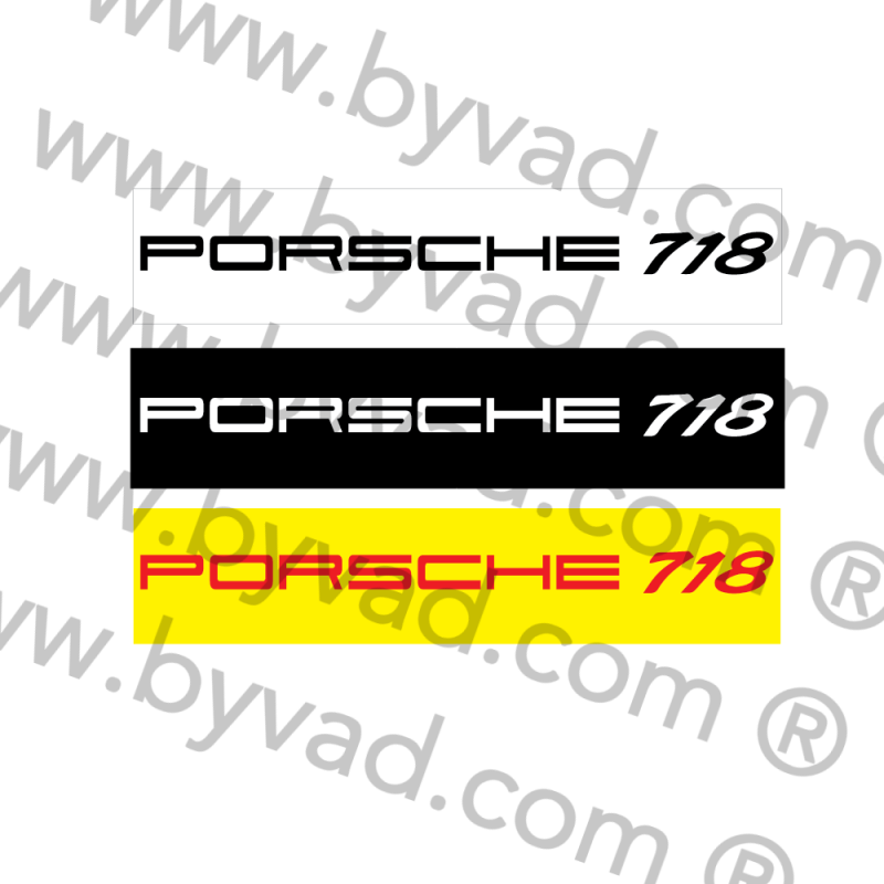 Cache plaque immatriculation PORSCHE 718