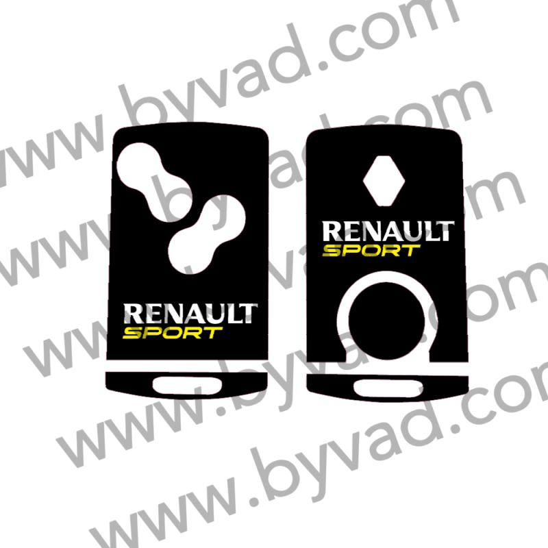 Sticker carte Renault 4 boutons Renault Sport RS