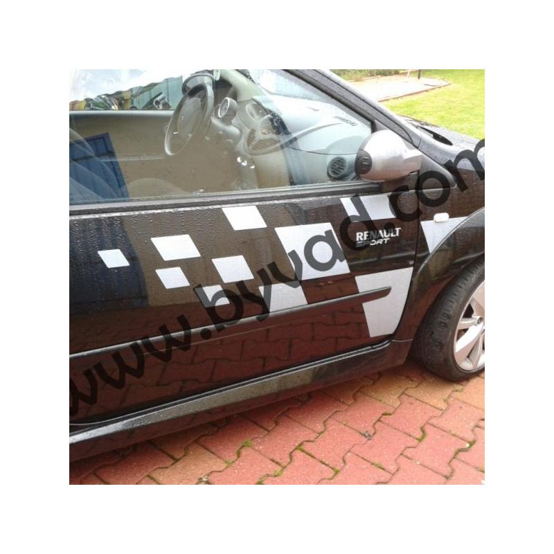 Autocollant Renault Damier