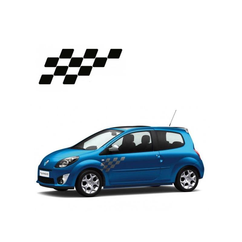 Stickers Reanult Damier petit modèle