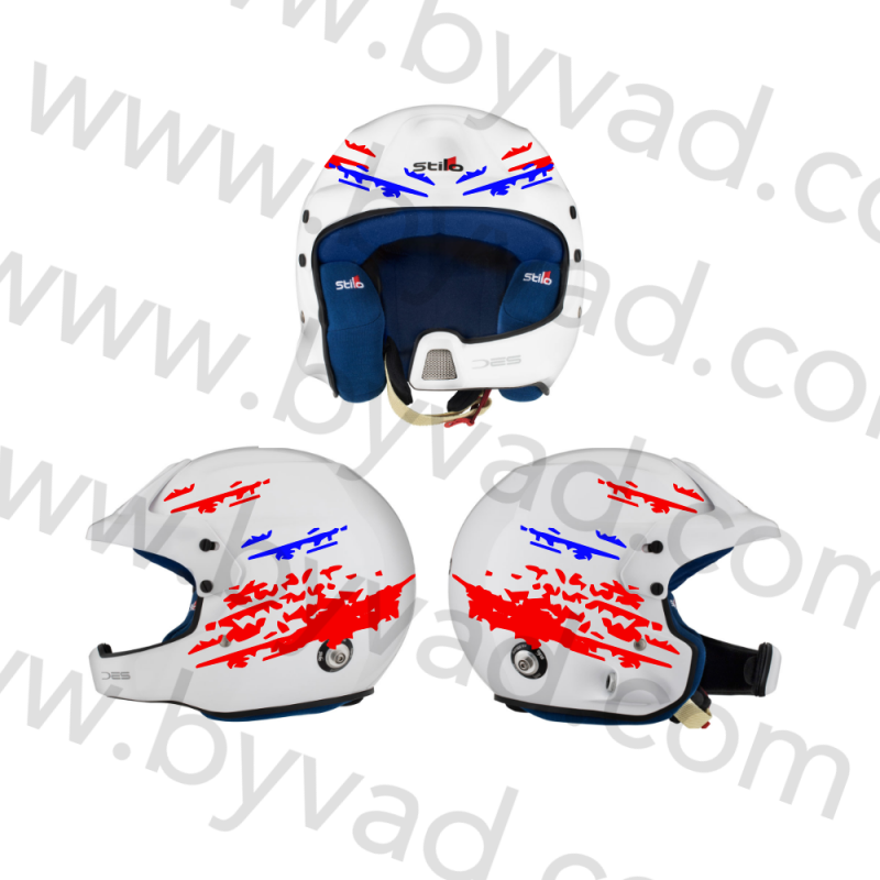 Kit autocollant casque universel 40