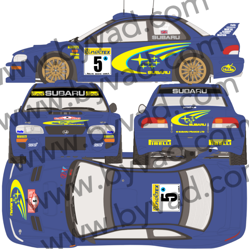 Déco Subaru impreza rallye