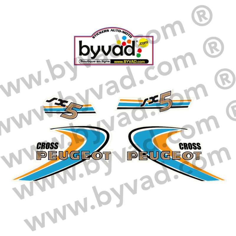 Kit autocollants Peugeot SX5 CROSS