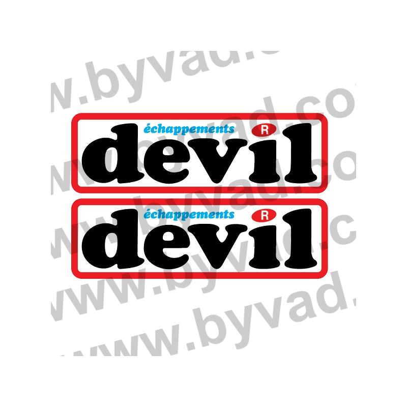 Autocollant Devil Echappement