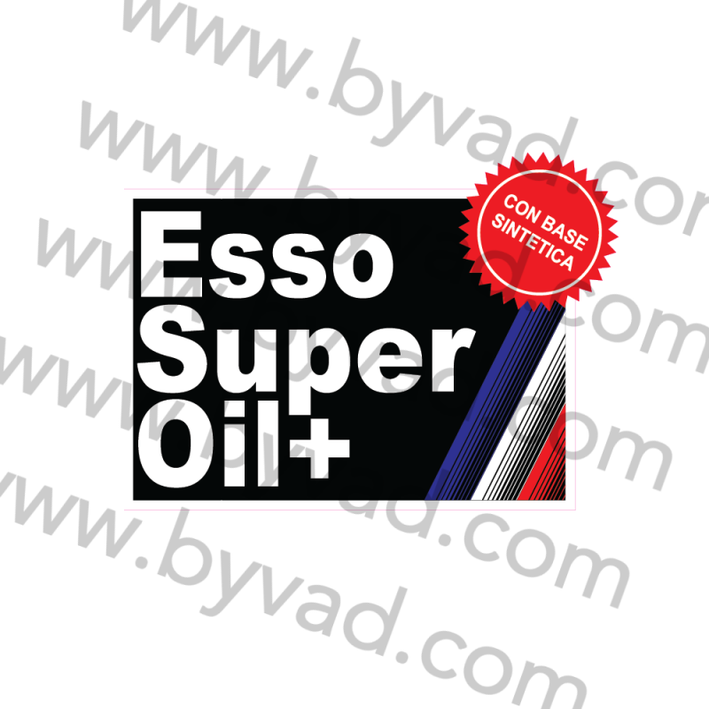 Autocollant Esso Super Oil