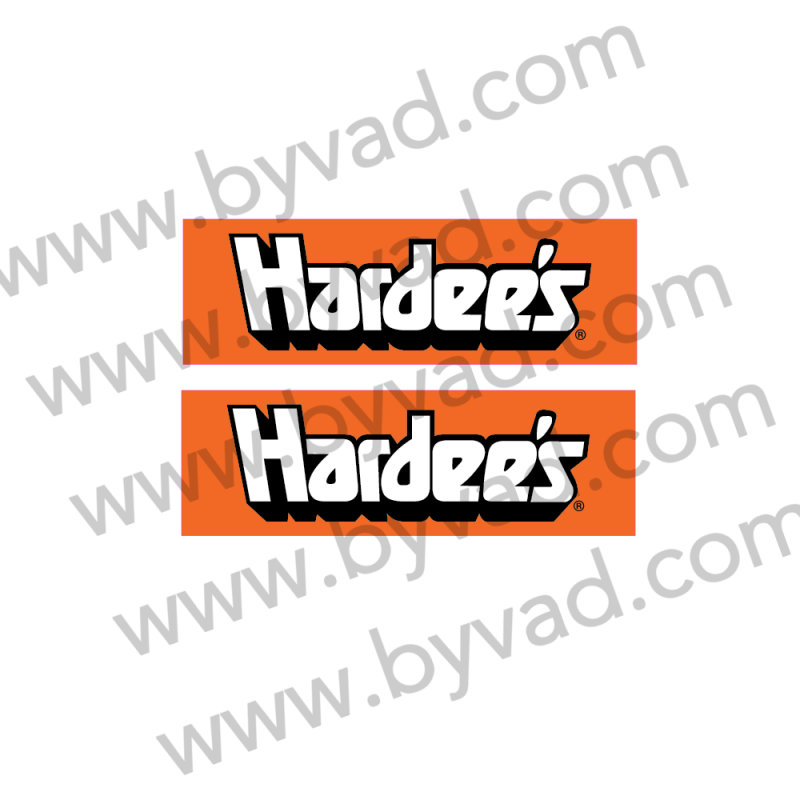 Deux stickers HARDEE'S