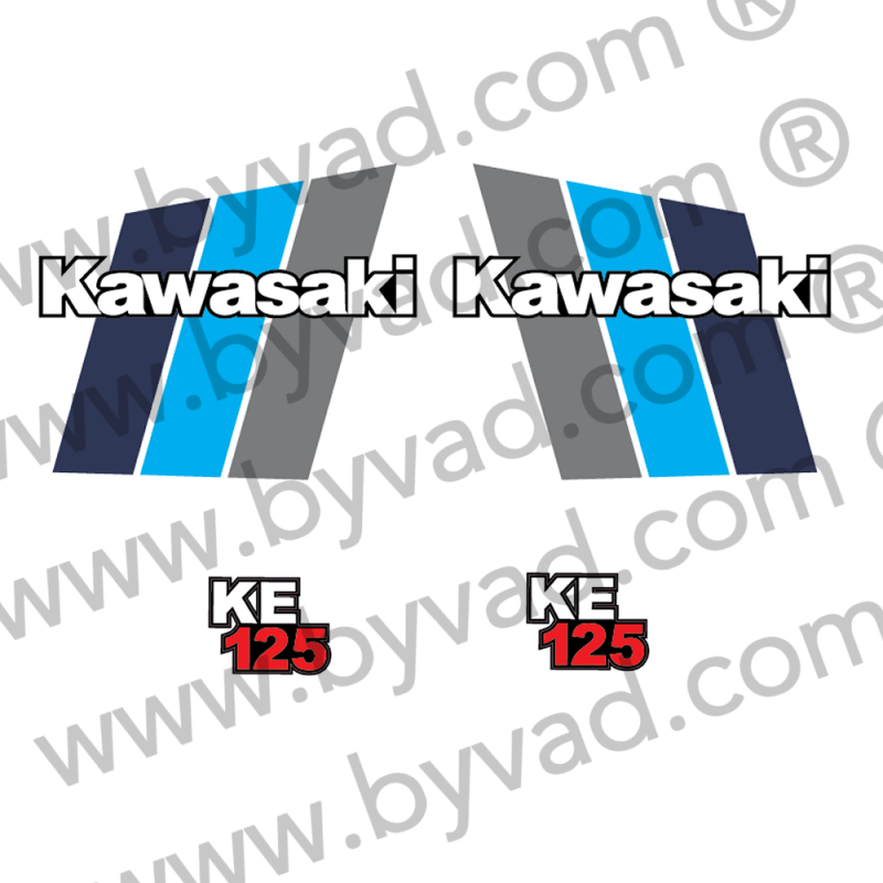 Kit stickers Kawasaki 125 KE