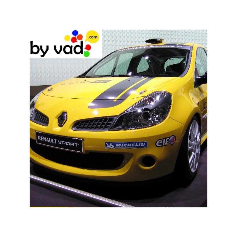 Stickers de toit, bande clio cup