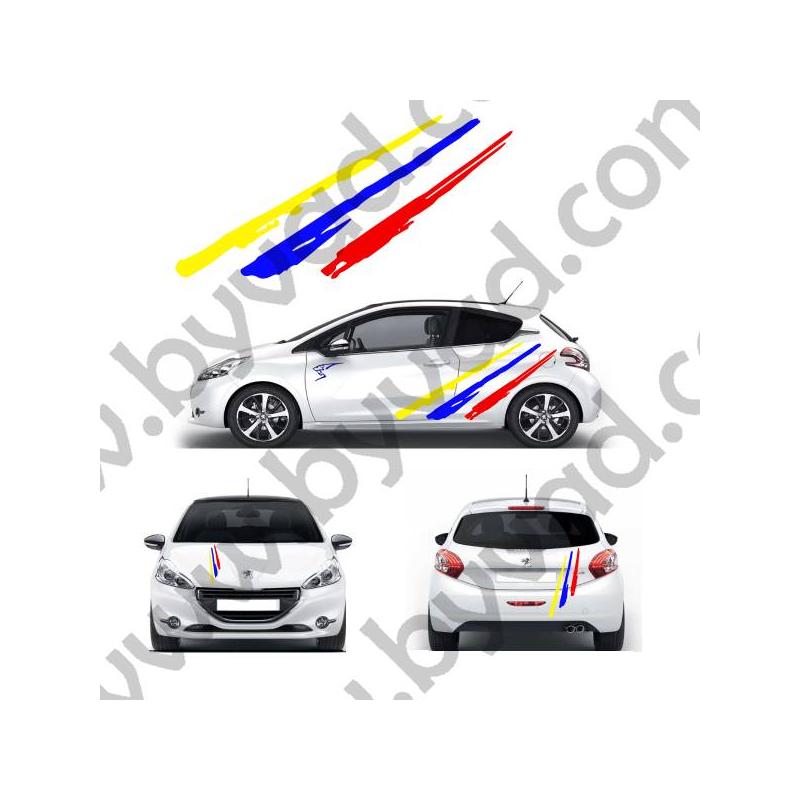 UNIVERSELLE déco rallye- - Kit Complet - voiture Sticker