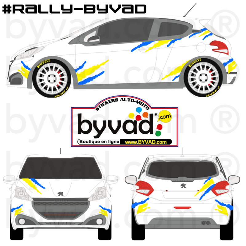 KIT DECO RALLY BYVAD 68 !