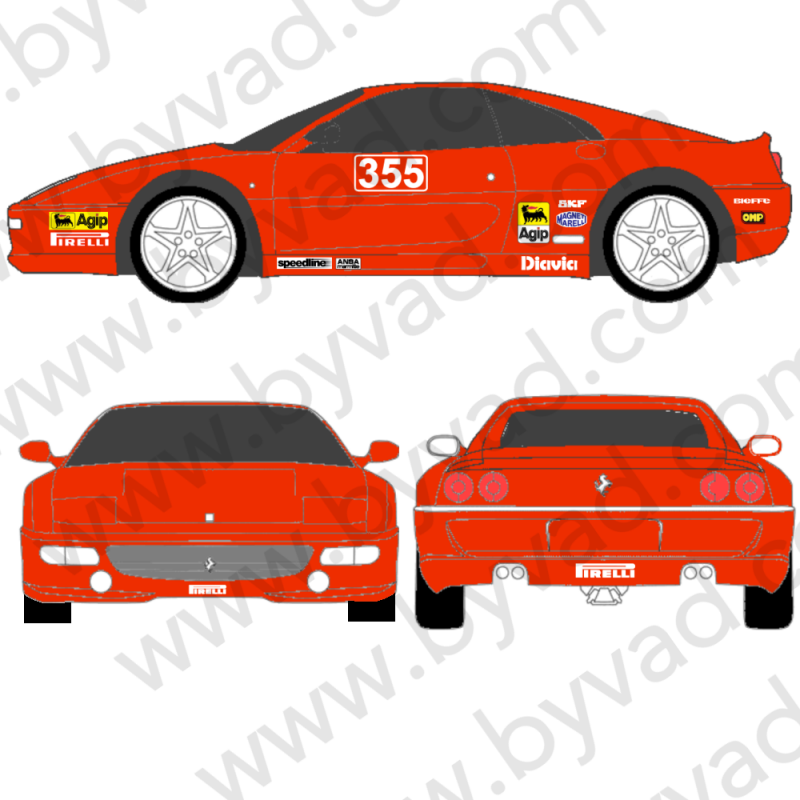 Kit déco Ferrari F355 Challenge
