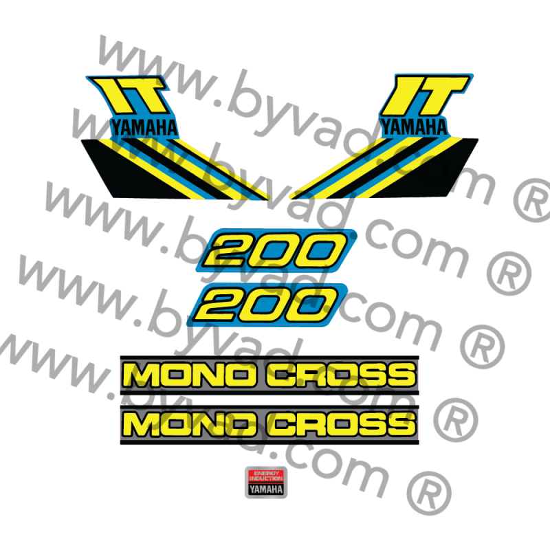 Kit sticker Yamaha 200 IT 1984
