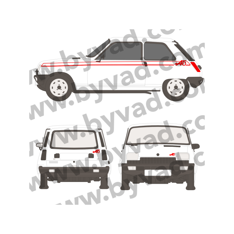 liseret autocollant R5 Alpine
