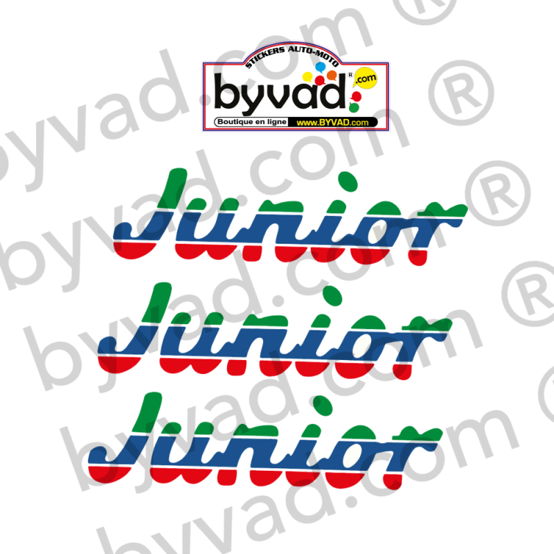 Trois autocollants 205 Junior
