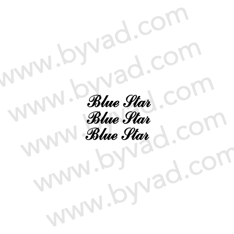 Kit 3 stickers Austin mini Blue Star