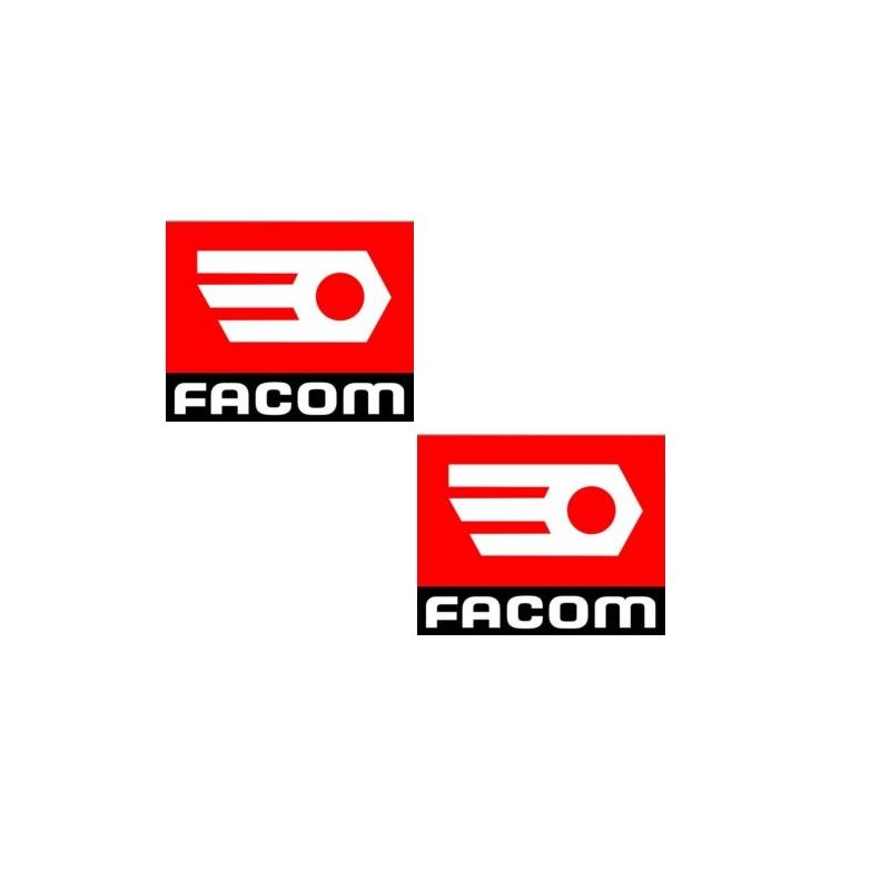 2 autocollants FACOM rallye Outils Servante ancien logo vintage sticker oldies 