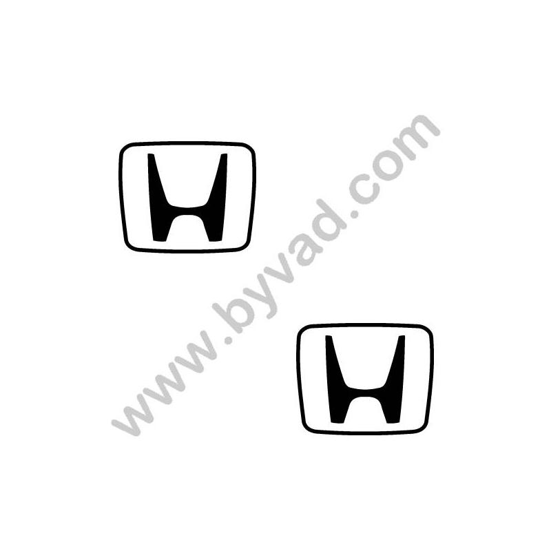 2 Stickers Logo Honda