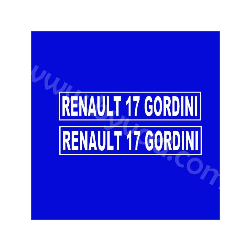 Stickers Renault 17 Gordini