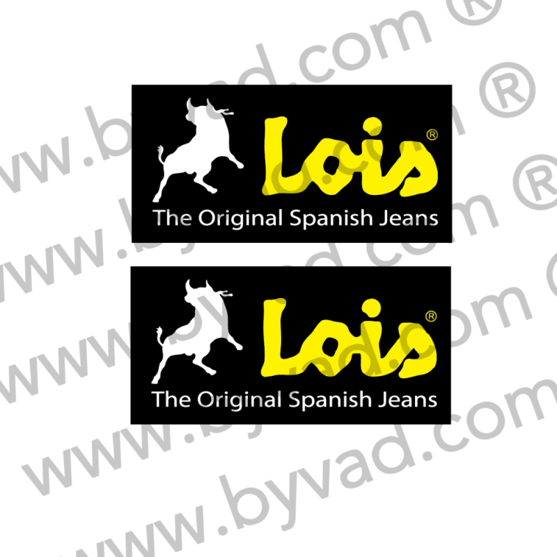 2 Stickers Lois Jean