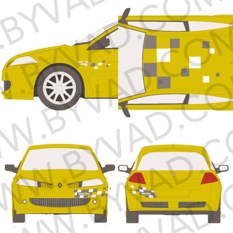 Kit stickers Mégane 2 RS F1 Team