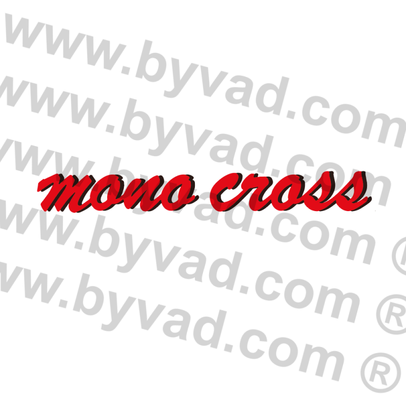Un sticker moto MONOCROSS YAMAHA