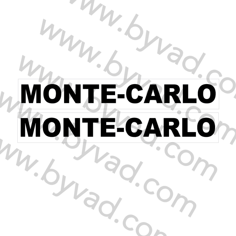 Autocollant Monte Carlo x 2