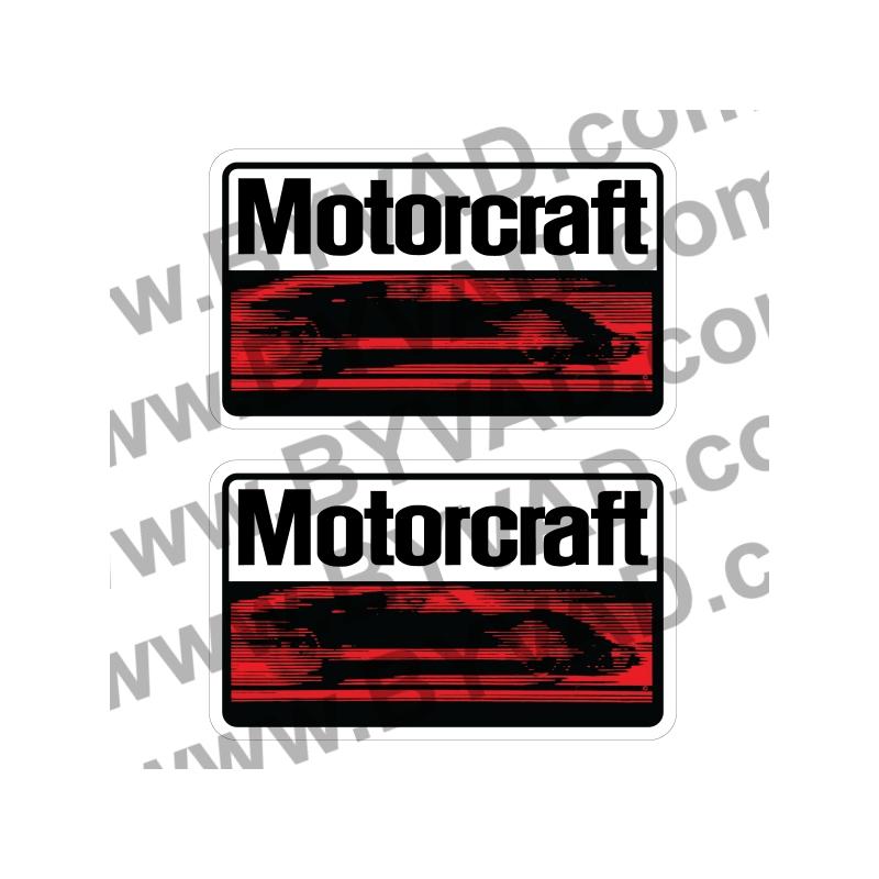 2x Autocollant Motorcraft vintage