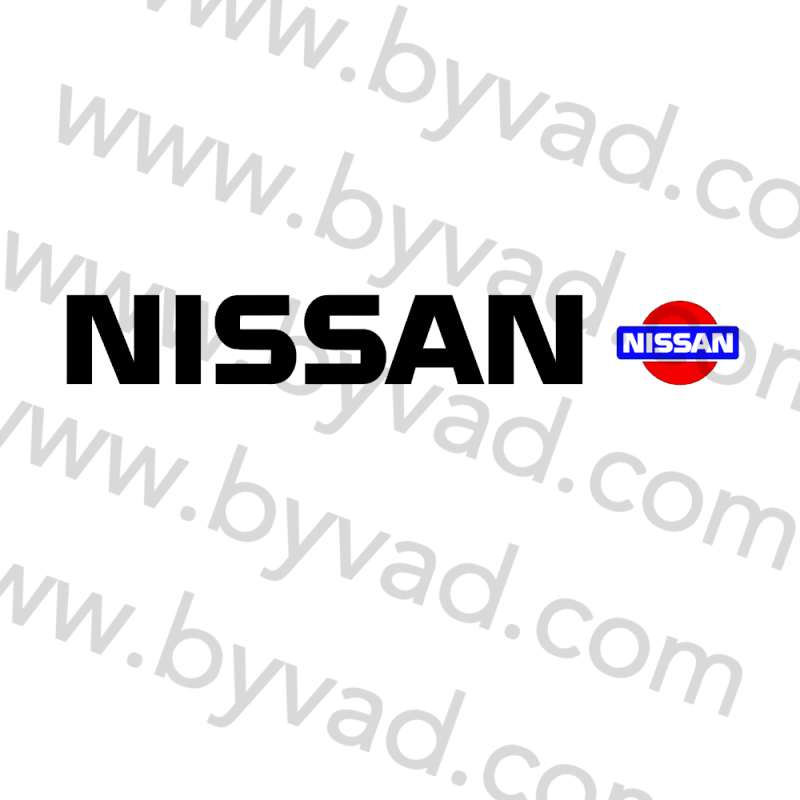 Autocollant Nissan sans fond